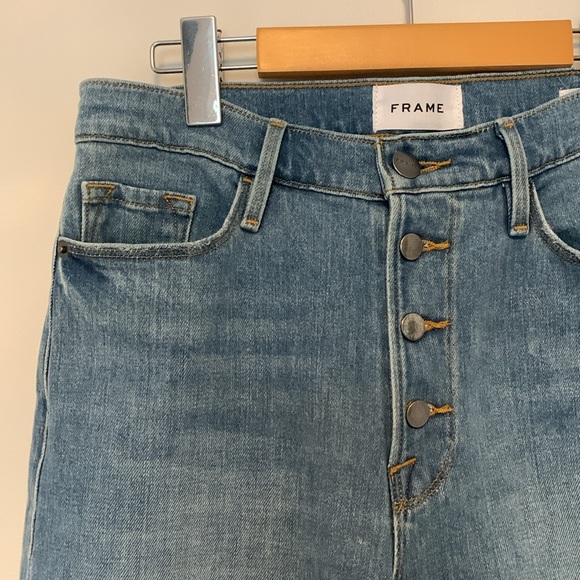 FRAME Denim Ali Wide Crop - Picture 4 of 6